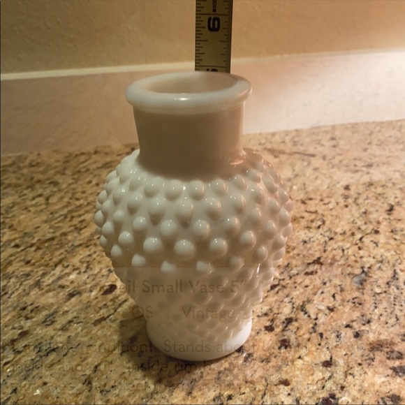 Vintage Hobnail Small Vase 5”
